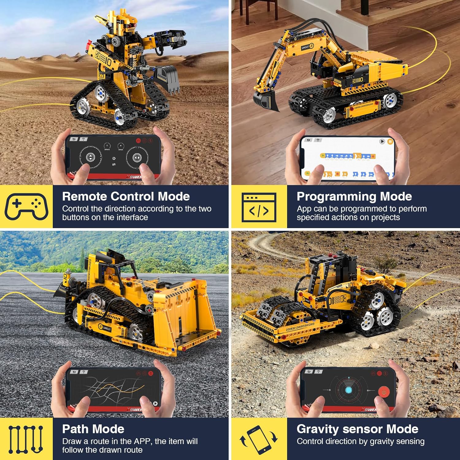 Technic Remote Control Robot Toys Building Sets, 5-IN-1 RC Robot and Car, Remote and App Controlled Building Kit for Kids, Engineering Kits for Teens, STEM Technic Boy Toys Gift Age 8-12 13 14 15+