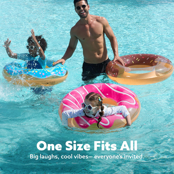 JOYIN Pool Inflatables Swimming Rings 82.5cm (3 Pack), Rubber Ring for Kids and Adults,Pool Inflatables for Adults, Fruit Inflatable Pool Floats for Swimming Pool Party Decorations