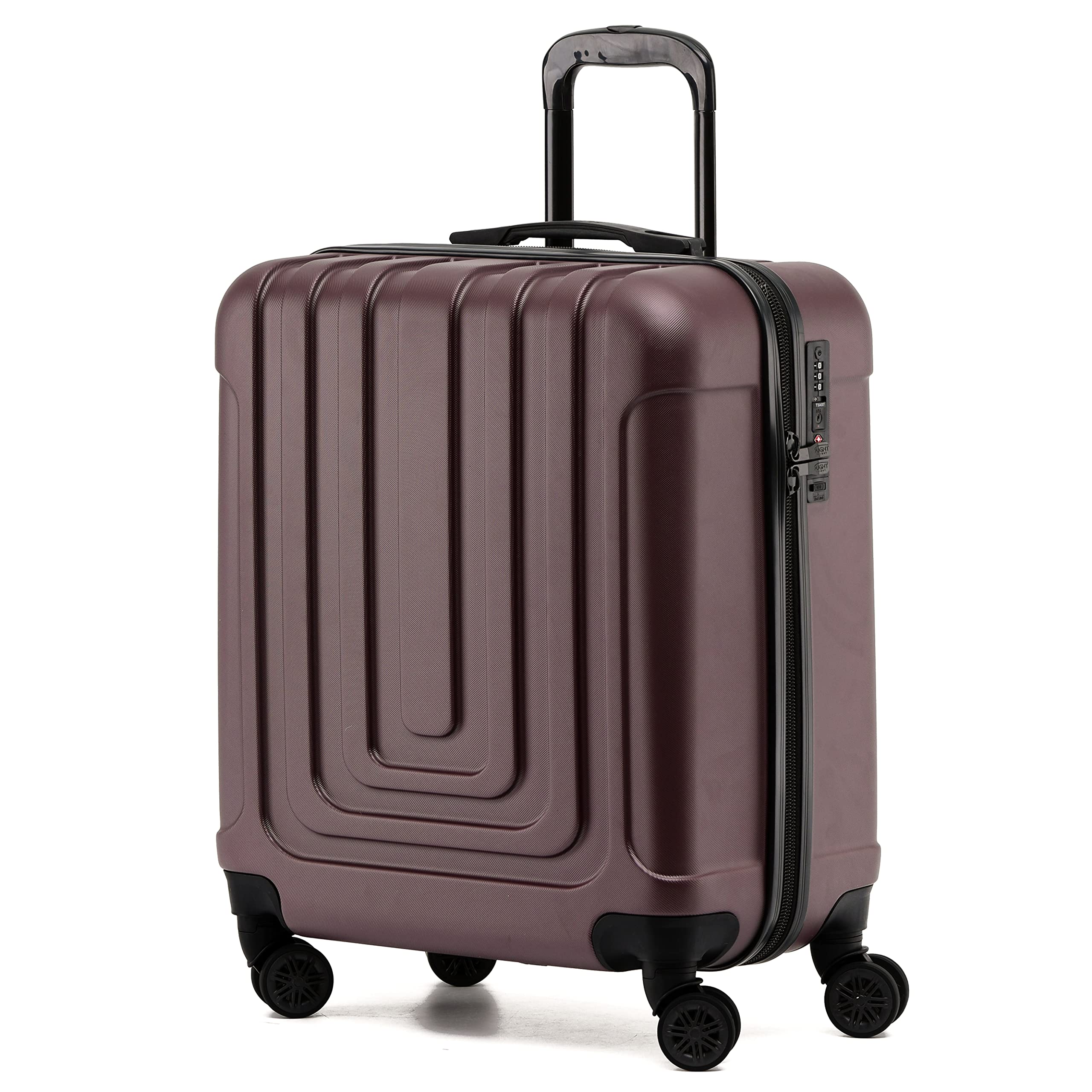 Flight Knight Premium Lightweight Suitcase - Built-in TSA Lock - 8 Spinner Wheels - ABS Hard Shell Check in Highly Durable Luggage - Medium - 67x45x26cm