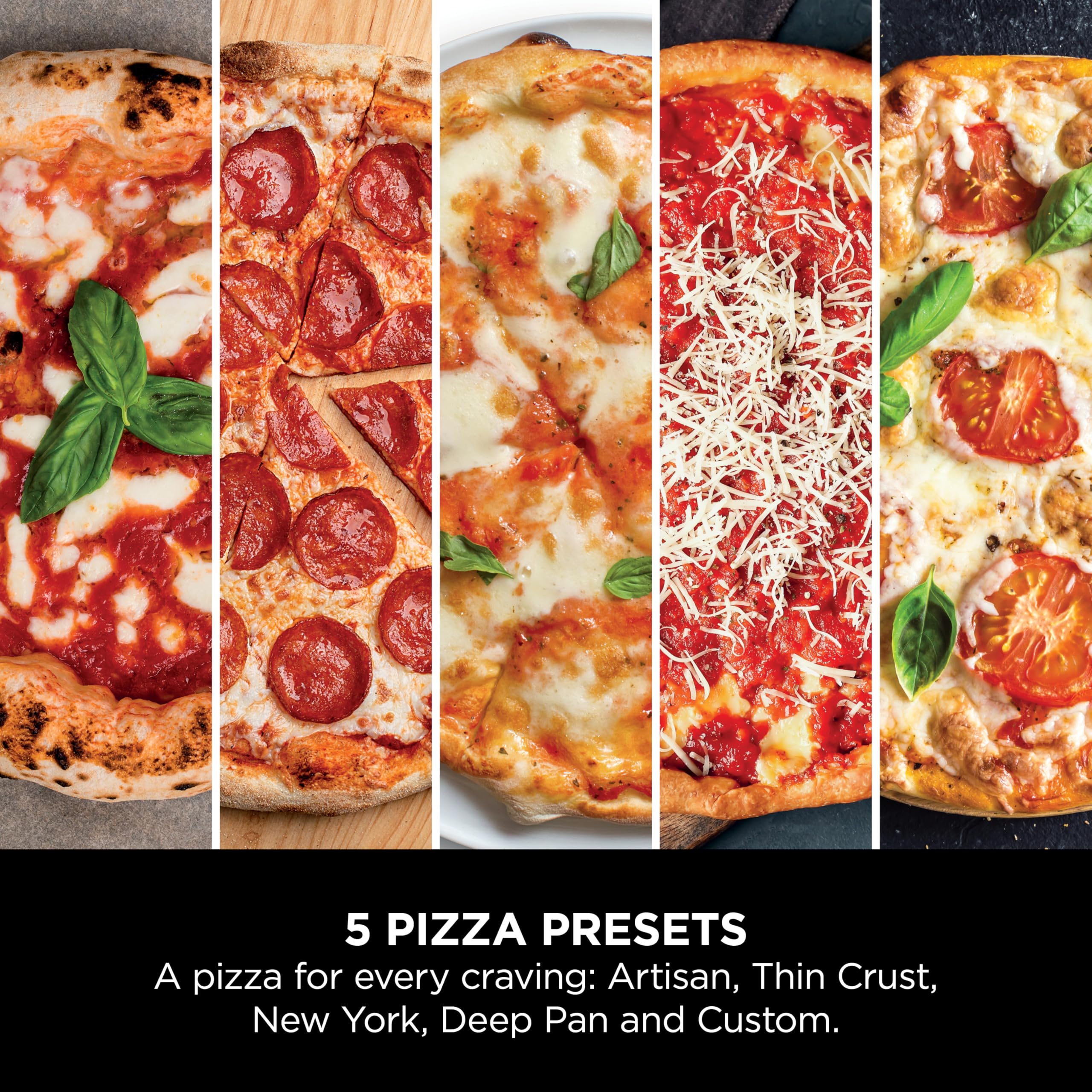 Ninja Artisan Electric Outdoor Pizza Oven & Air Fryer, 4 Functions: Pizza, Air Fry, Bake & Prove, 5 Pizza Settings, Includes 12-inch Pizza Stone, Pizza Peel, Baking Tray & Air Fry Basket, Grey MO201UK