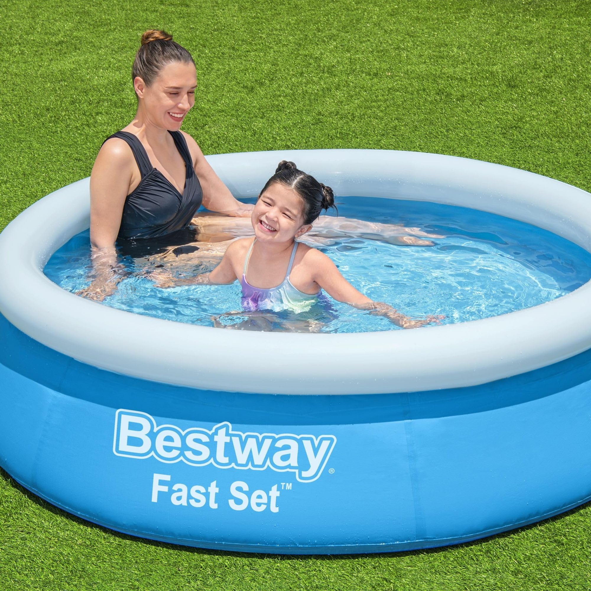 Bestway 6ft x 20in Blue Round Fast Set Inflatable Above Ground Pool