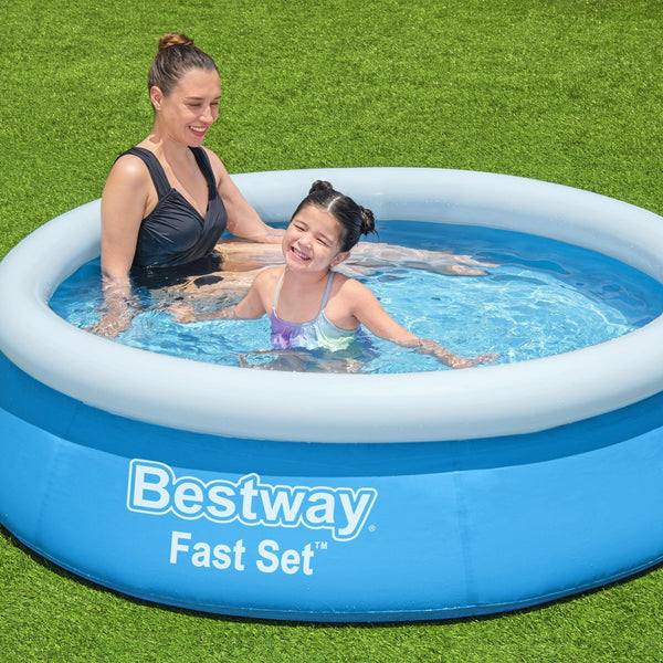 Bestway 6ft x 20in Blue Round Fast Set Inflatable Above Ground Pool