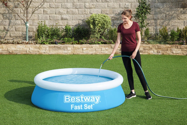 Bestway 6ft x 20in Blue Round Fast Set Inflatable Above Ground Pool
