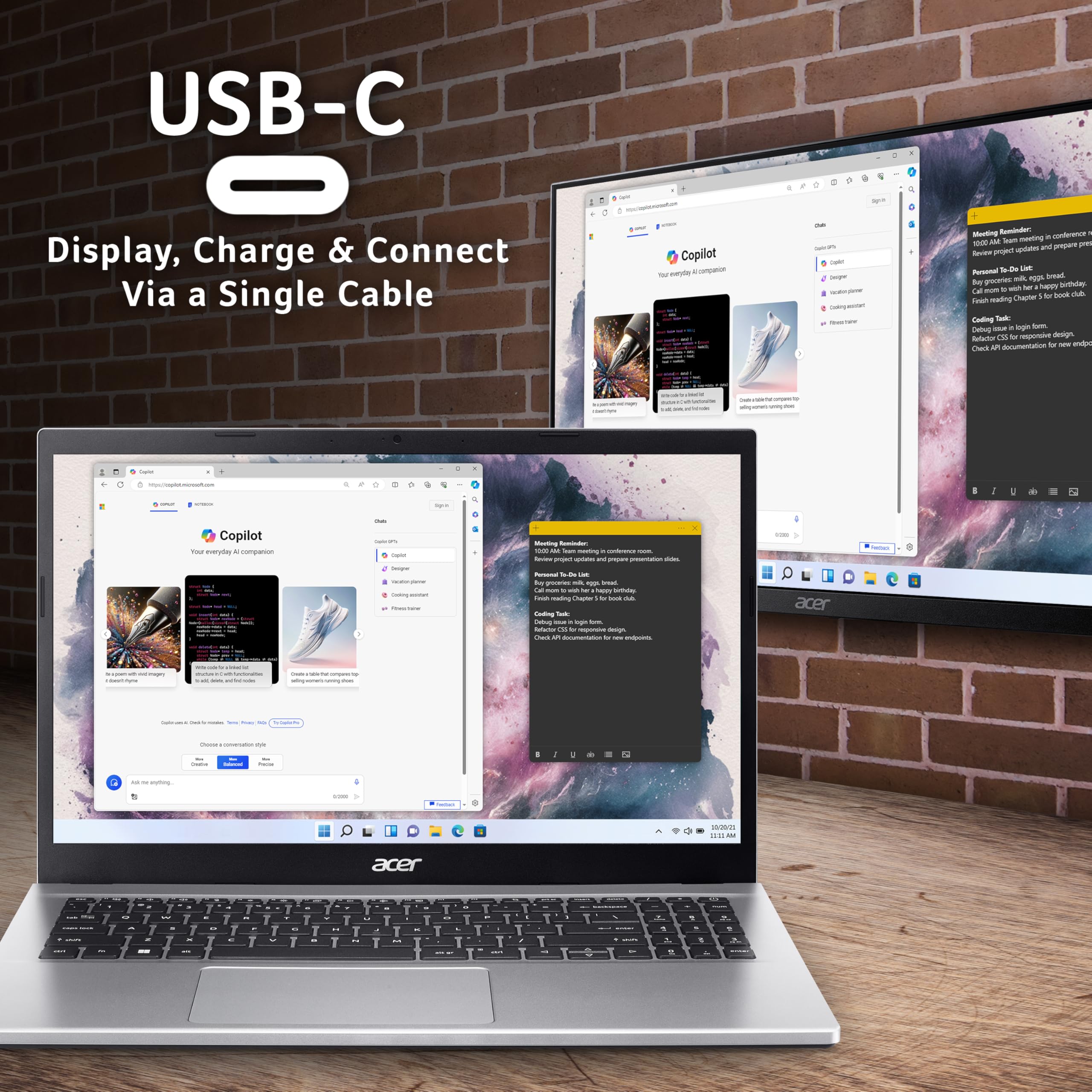 Acer Aspire Go 15 AG15-42P Laptop - AMD Ryzen 7 5825U, 16GB, 1TB SSD, Integrated Graphics, 15.6 Inch Full HD, Windows 11, Silver