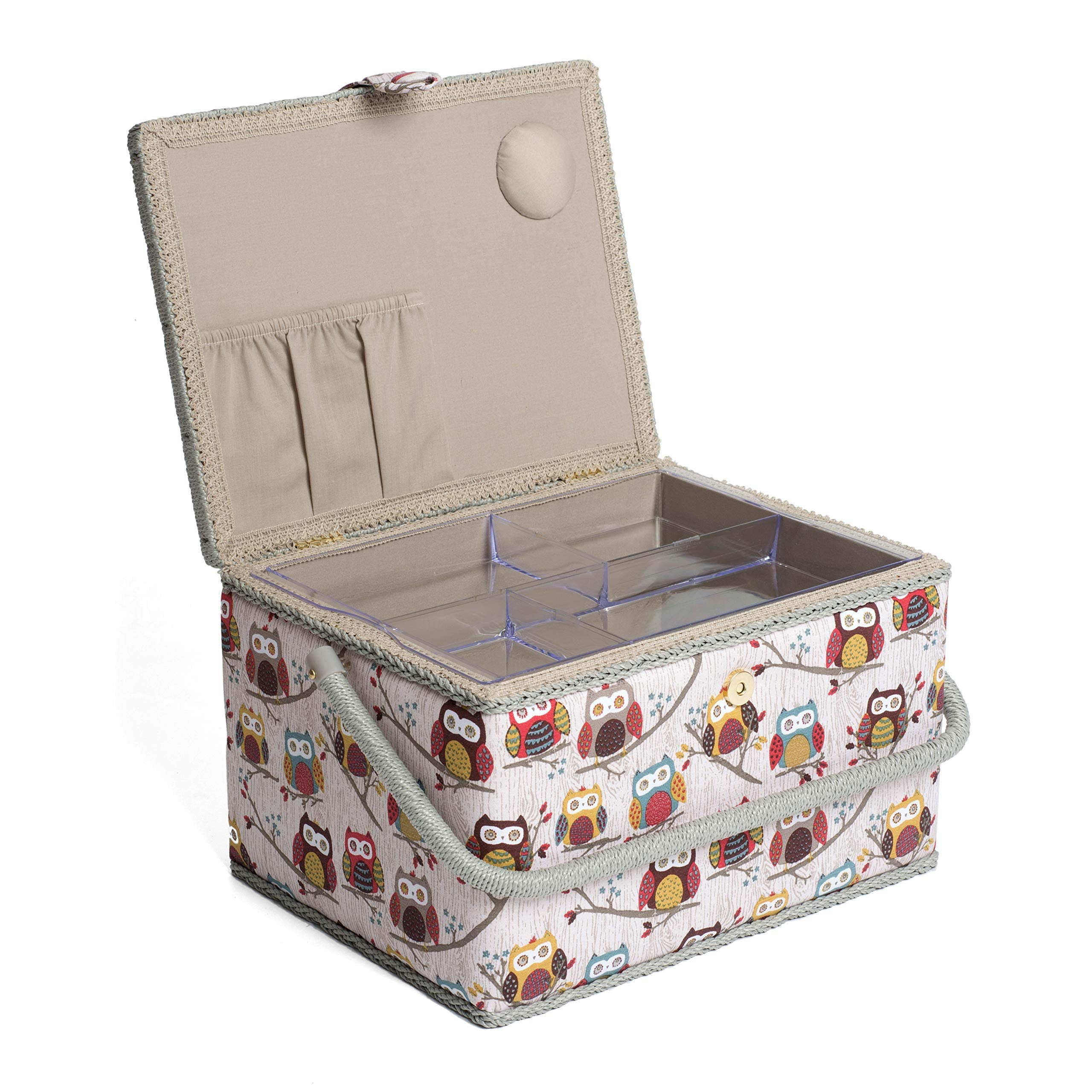 HobbyGift MRL 95 Sewing Box: Large, Assorted, 23.5 x 31 x 20cm, Hoot
