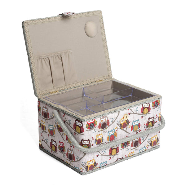 HobbyGift MRL 95 Sewing Box: Large, Assorted, 23.5 x 31 x 20cm, Hoot