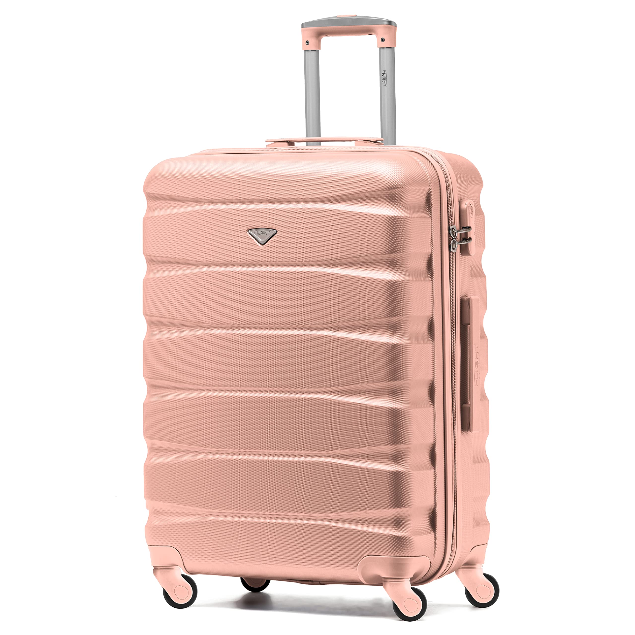 Flight Knight Set of 3 Lightweight 4 Wheel ABS Hard Case Suitcases Cabin & Hold Luggage Options Approved for Over 100 Airlines Including easyJet, British Airways, Ryanair, Jet2 & Many More