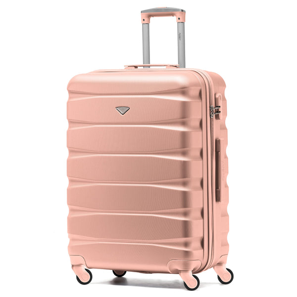 Flight Knight Set of 3 Lightweight 4 Wheel ABS Hard Case Suitcases Cabin & Hold Luggage Options Approved for Over 100 Airlines Including easyJet, British Airways, Ryanair, Jet2 & Many More