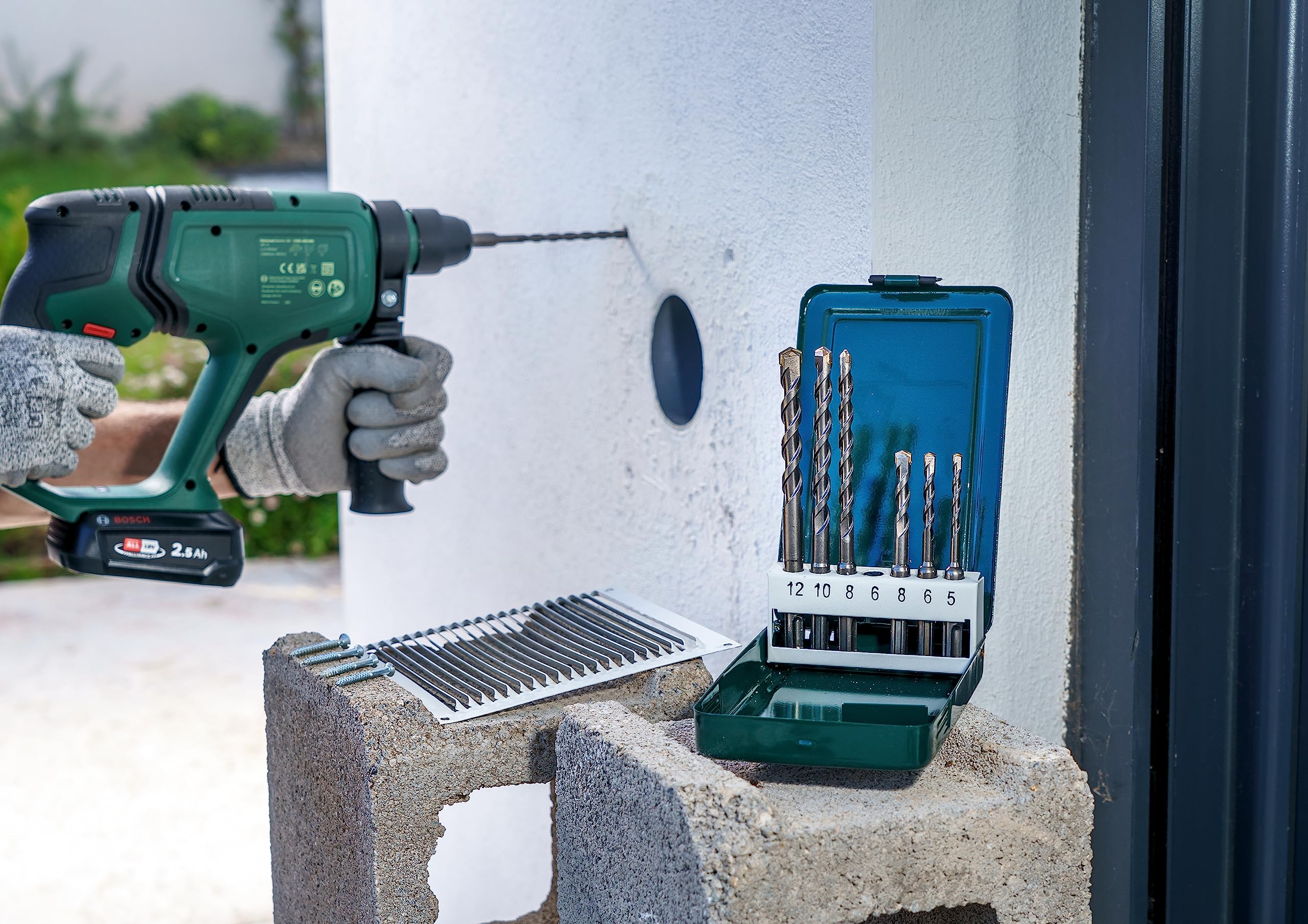 Bosch 2609255543 SDS-Plus Hammer Drill Bit Set (7 Pieces)