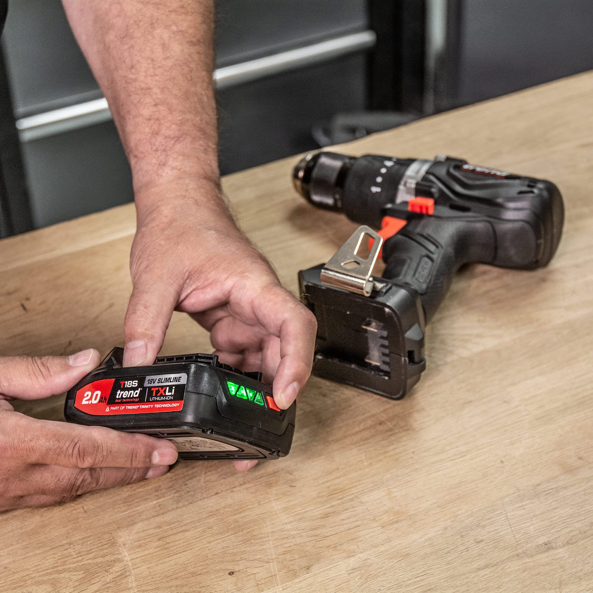 Trend 18V Cordless Brushless Impact Driver with High Performance Motor & Two Speed Settings, Bare Tool (Battery & Charger Sold Separately), T18S/IDB