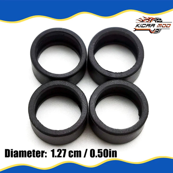 1/64 Rubber Tires for Hot Wheels and Off-road Vehicle Detail-up Replacement Parts Model Car Toys 10.7mm/12.7mm /17mm(1 Sets)