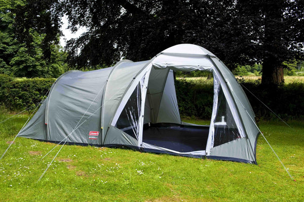 Coleman Waterfall 5 Family Tent | 5 Man Dome-Tunnel Hybrid Tent with Separate Living And Sleeping Area | Easy To Pitch | 5 Person Camping Tent | 3000mm Waterproof | with Sewn-in Groundsheet