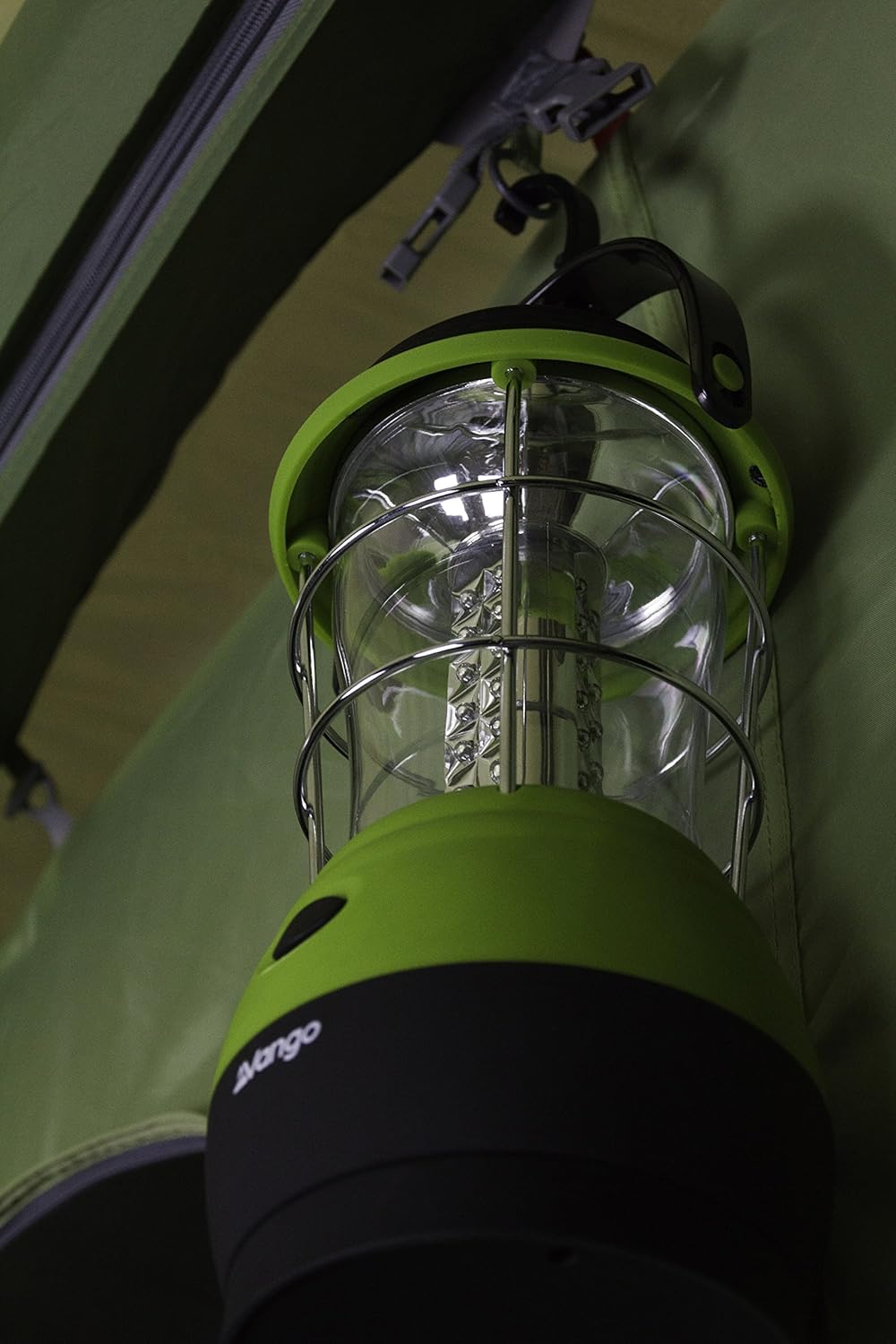 Vango Airbeam Odyssey Air 500 Villa Tent [Amazon Exclusive], 5 Man Inflatable Tent with Pump, Sun Canopy, Easy Pitch Family Camping, Epsom Green