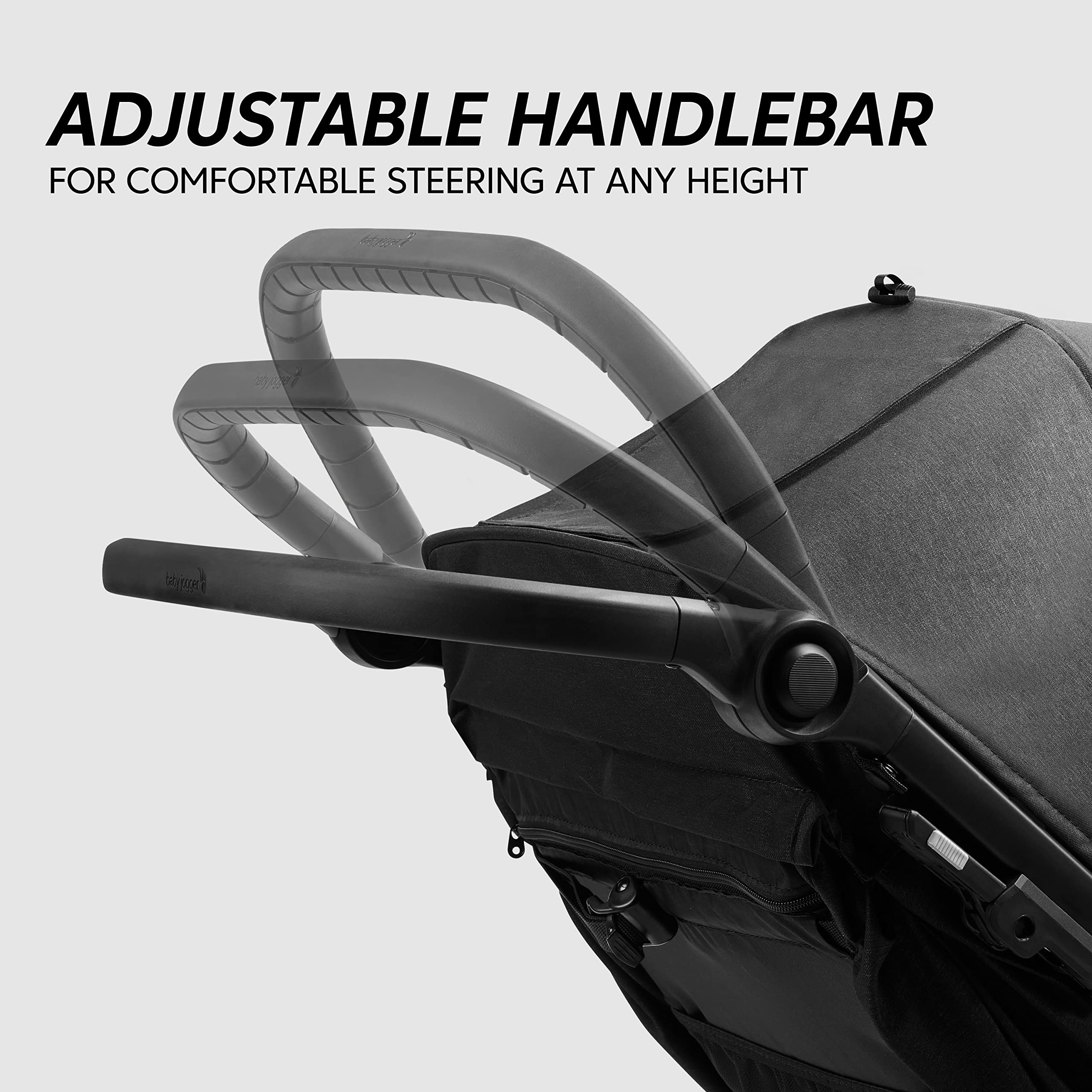 Baby Jogger City Mini GT2 All-Terrain Pushchair | Lightweight, Foldable Stroller | Opulent Black