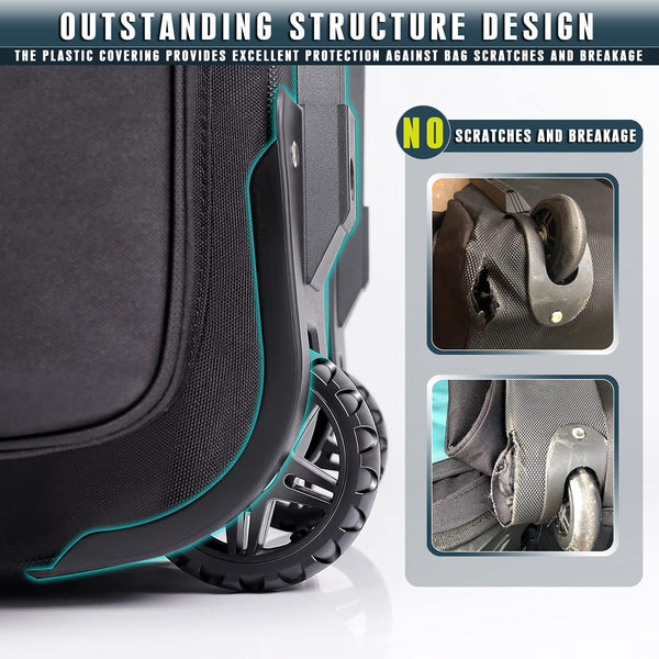 CHAMPKEY 1.0 Premium Soft Padded Golf Travel Bag - 1200D Oxford Fabric (Black)