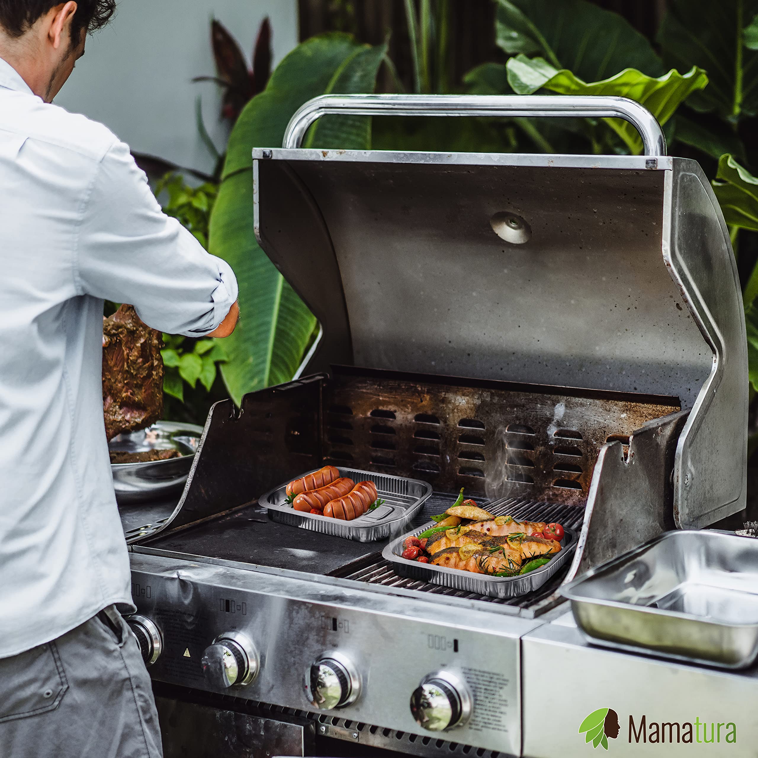 Aluminium tray for barbecue grill | drip pan | perfectly fitting for your Weber BBQ trays