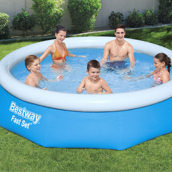 Bestway 6ft x 20in Blue Round Fast Set Inflatable Above Ground Pool