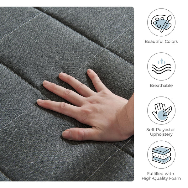 Inofia Folding Mattress Cover, Foldable Mattress Storage Bag, Sofa Bed Cover,Durable Carry Case Fits for 15cm Double Tri Folding Mattress,Washable