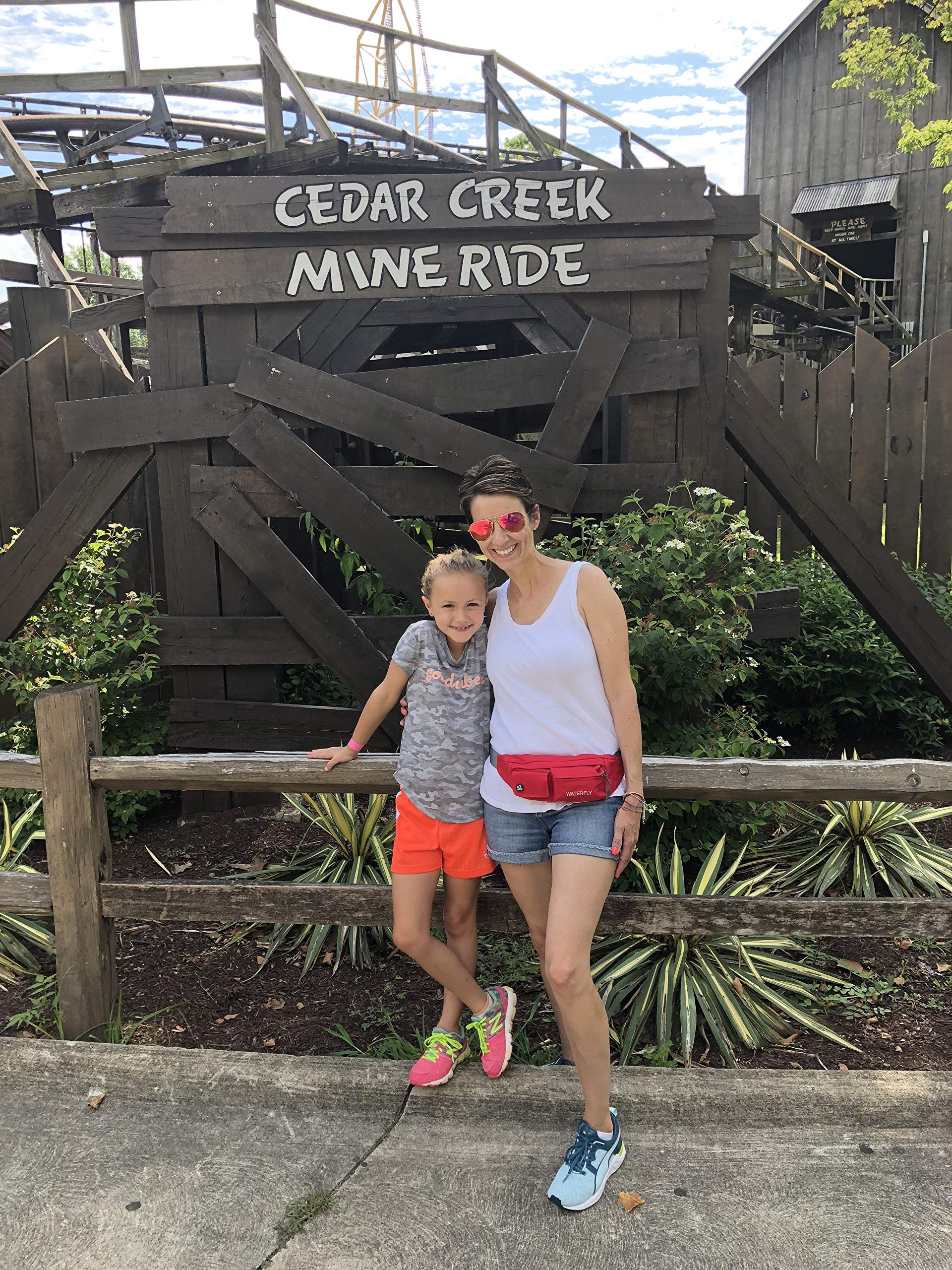 Waterfly Waist Bag Pack Slim Water Resistant Fanny Pack Travel Bum Bag Running Belt for Traveling Cycling Hiking Camping