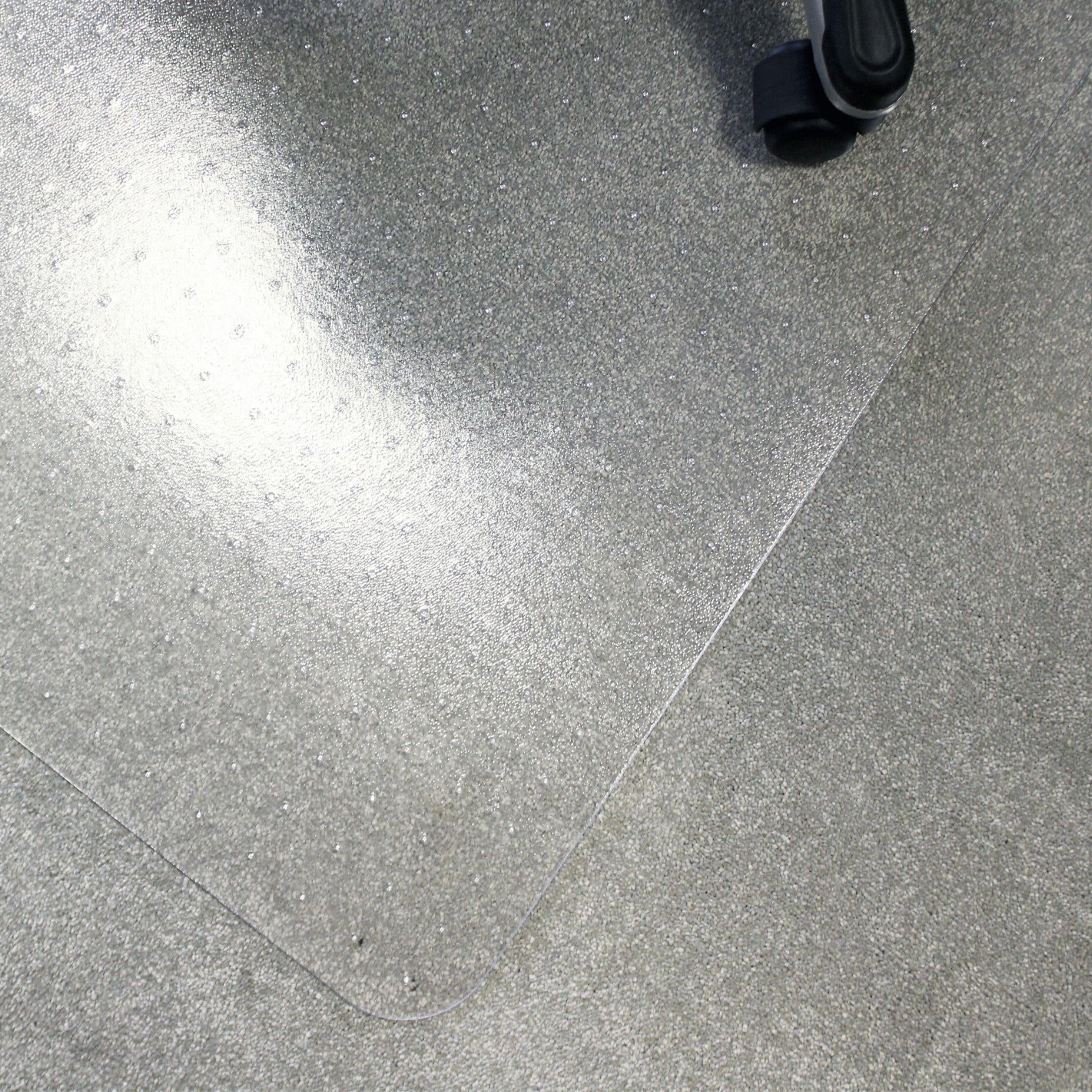 Marvelux 90 x 120cm (36" x 47") Heavy Duty Premium Polycarbonate Rectangular Office Chair Mat for Low, Standard and Medium Pile Carpets, Transparent