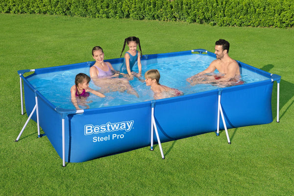 Bestway Steel Pro | Metal Frame Above Ground Pool, Family Outdoor Pool 9.10ft