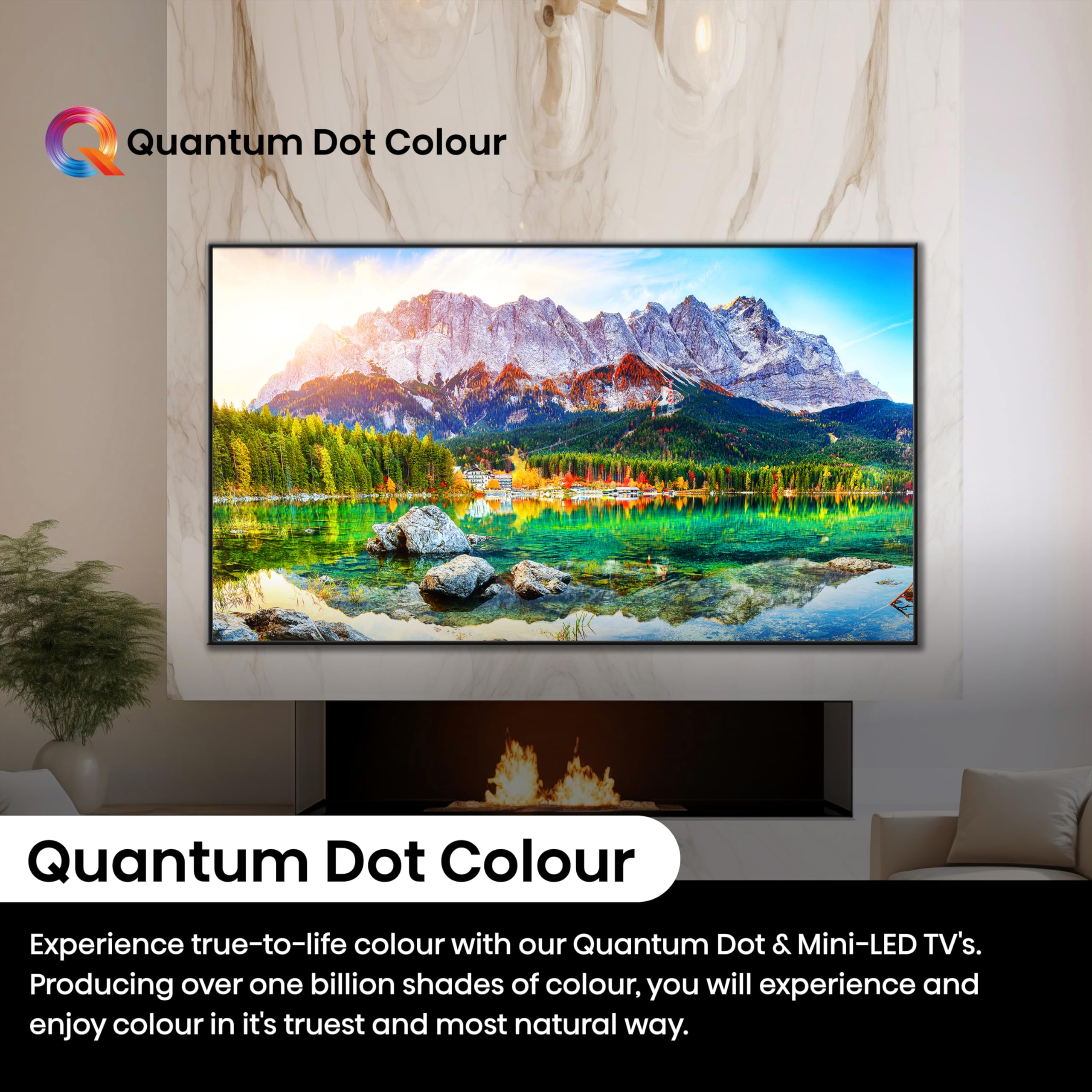 Hisense 55 Inch 4K Mini-LED TV 55U6NQTUK - Quantum Dot Colour, Dolby Vision Atmos, Hi-View Engine, FilmMaker Mode, Vidaa OS with Voice Control, Freely, Youtube, Netflix and Disney+ (2024 Model)
