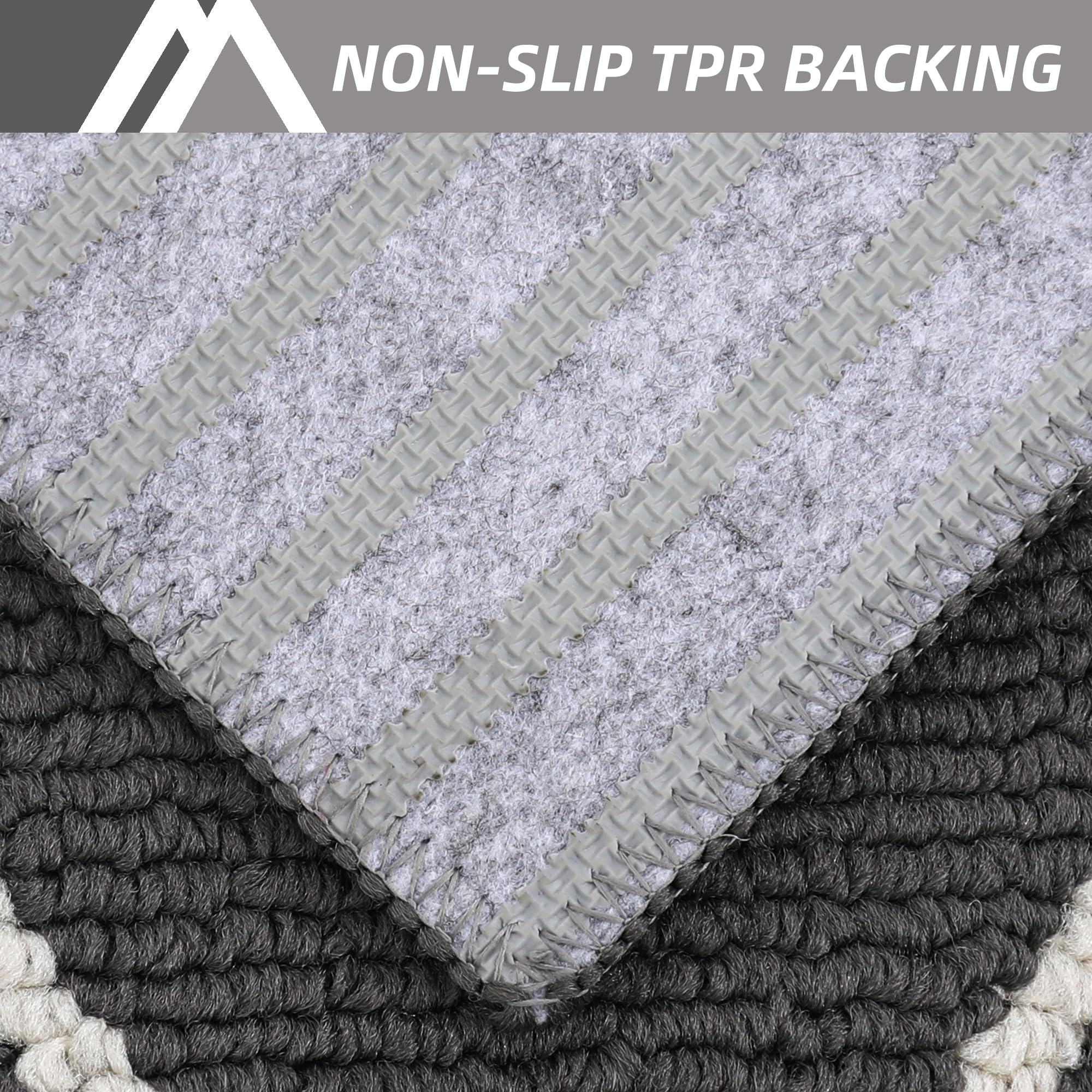 COSY HOMEER Kitchen Mat, 60 x 120cm, Non-Slip Floor Runner Rug, Machine Washable for Entryway, Laundry Room, Grey