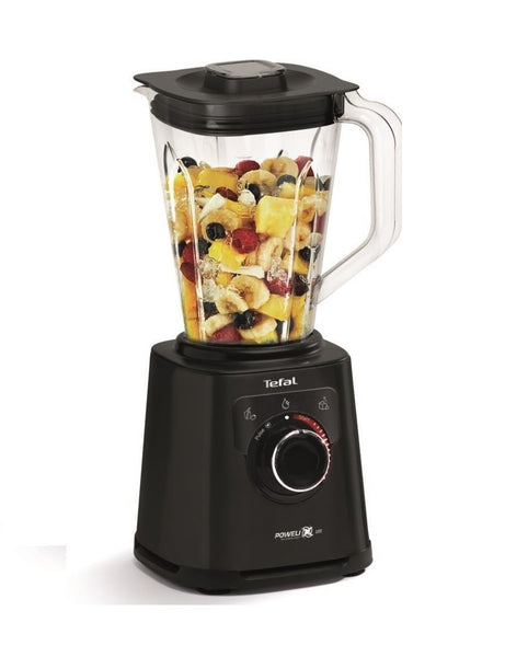 Tefal PerfectMix+ High-Speed Blender, 2L Lightweight Tritan Jar, Durable Titanium Powelix Blades, 1200W, Powerful Blending, Smoothie, Soup, Auto Clean Program, Dishwasher-Safe Parts, Black, BL88A840