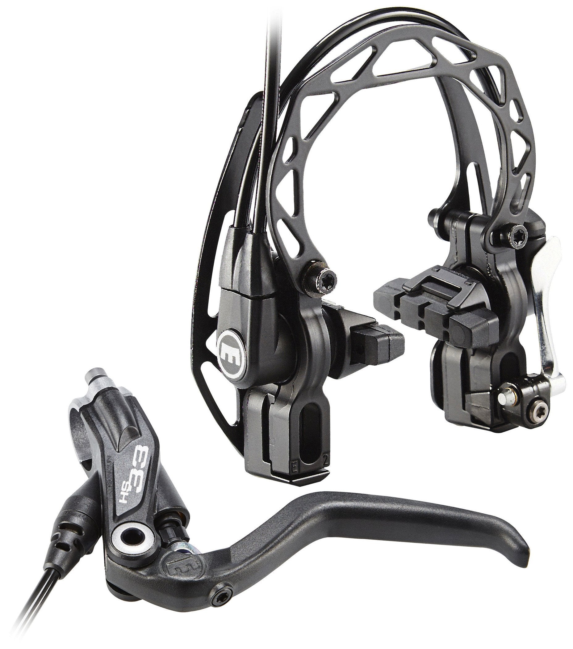 Magura Hs33 R Bike, Unisex, Black, 4-Finger Hebel