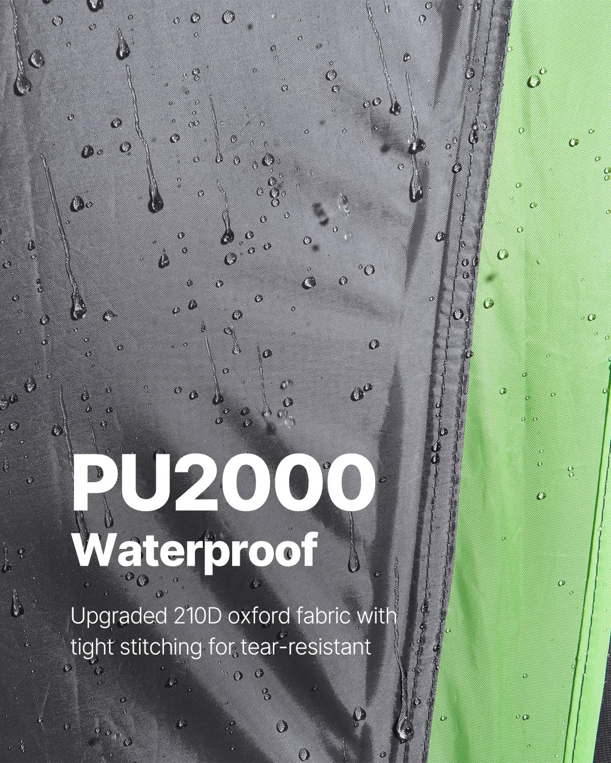 VEVOR Waterproof PU2000mm Spacious Double Layer Design, SUV Camping Tent with Shade Awning and Mesh Windows, Includes Rainfly and Storage Bag