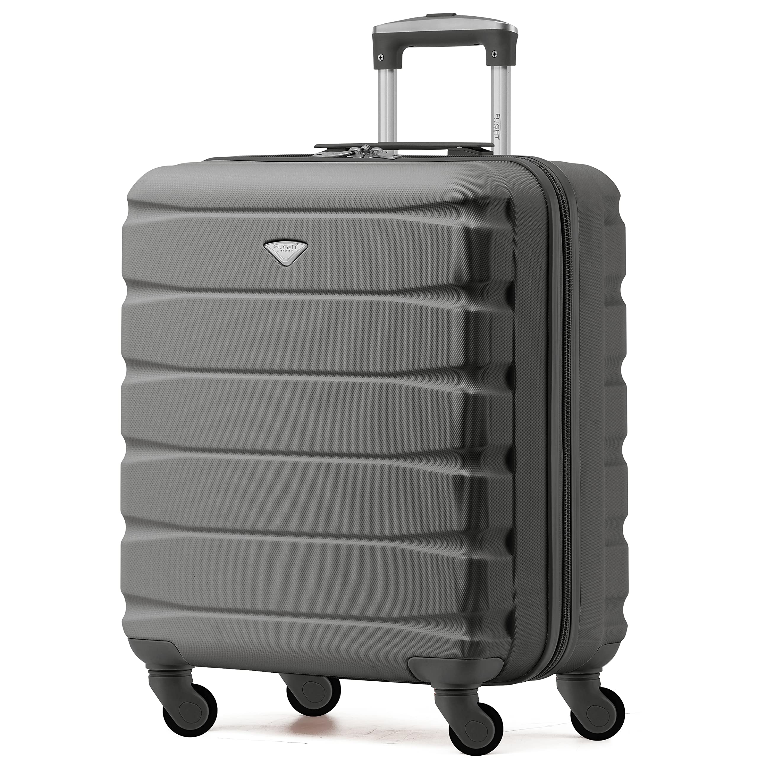Flight Knight Set of 3 Lightweight 4 Wheel ABS Hard Case Suitcases Cabin & Hold Luggage Options Approved for Over 100 Airlines Including easyJet, British Airways, Ryanair, Jet2 & Many More