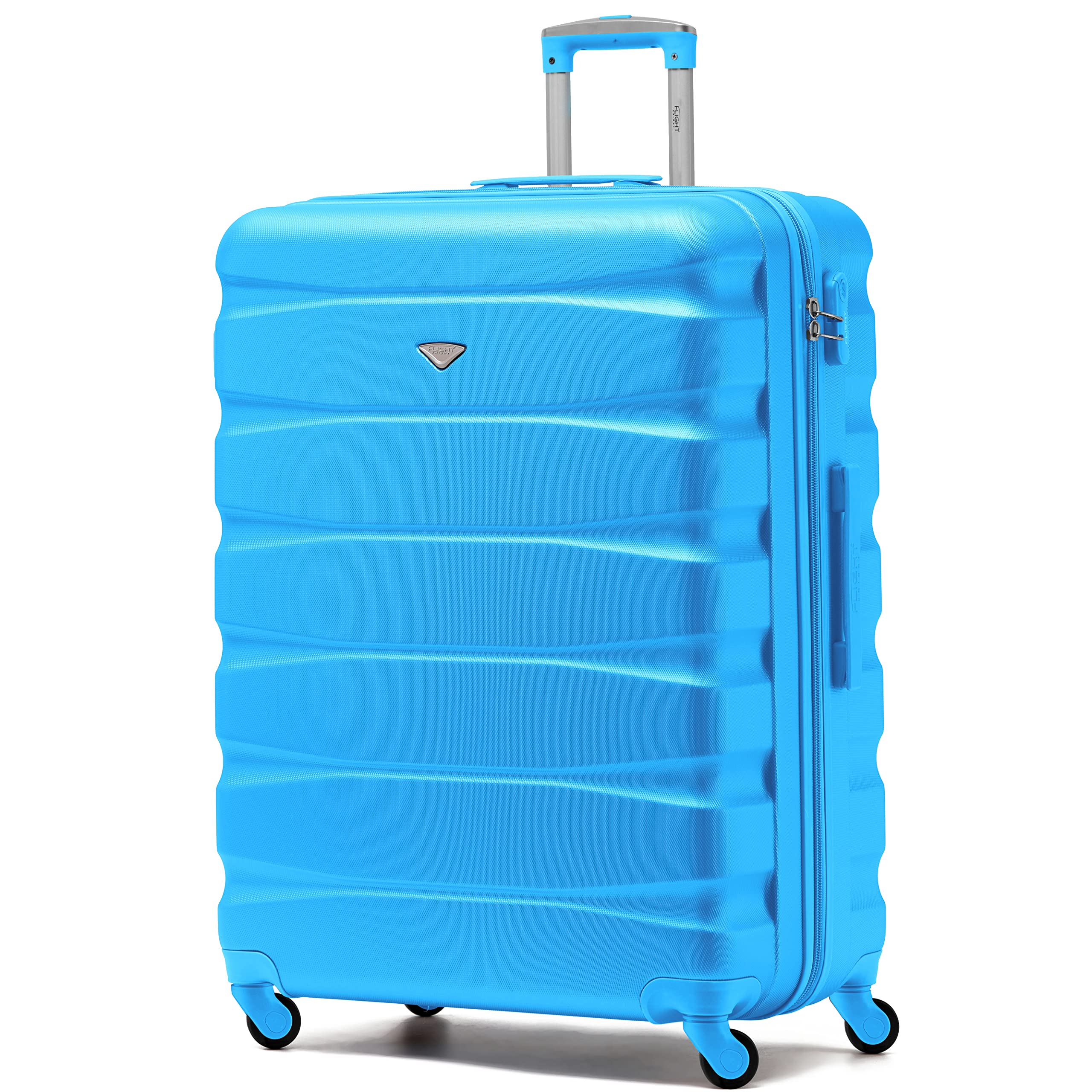 Flight Knight Set of 3 Lightweight 4 Wheel ABS Hard Case Suitcases Cabin & Hold Luggage Options Approved for Over 100 Airlines Including easyJet, British Airways, Ryanair, Jet2 & Many More