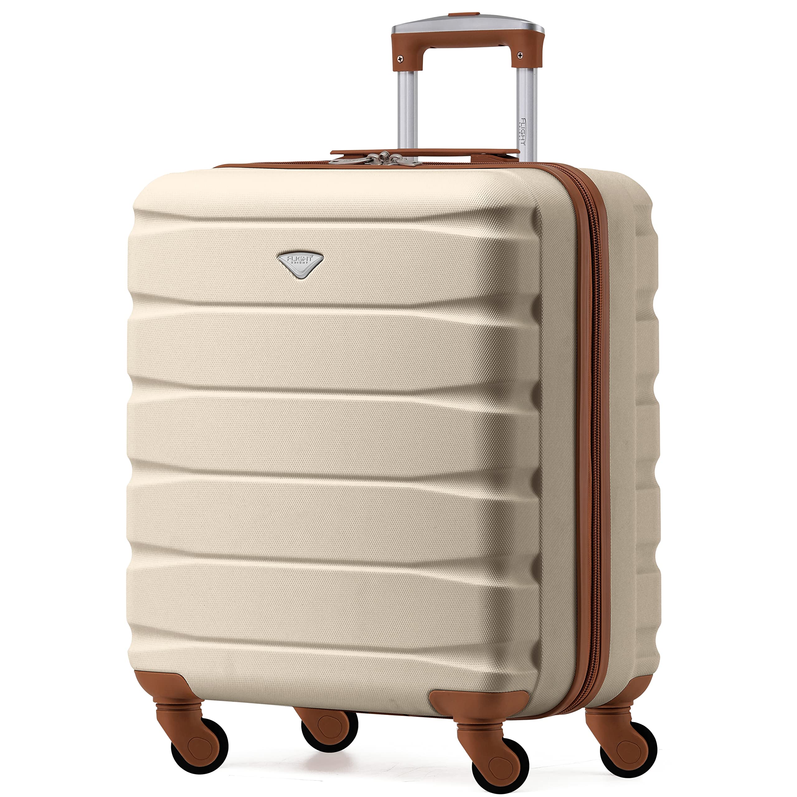 Flight Knight Set of 3 Lightweight 4 Wheel ABS Hard Case Suitcases Cabin & Hold Luggage Options Approved for Over 100 Airlines Including easyJet, British Airways, Ryanair, Jet2 & Many More