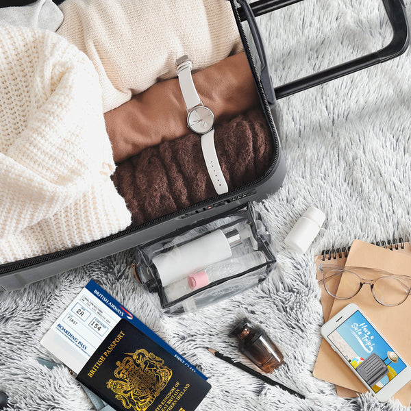 Flight Knight Premium Lightweight Suitcase - Built-in TSA Lock - 8 Spinner Wheels - ABS Hard Shell Check in Highly Durable Luggage - Medium - 67x45x26cm