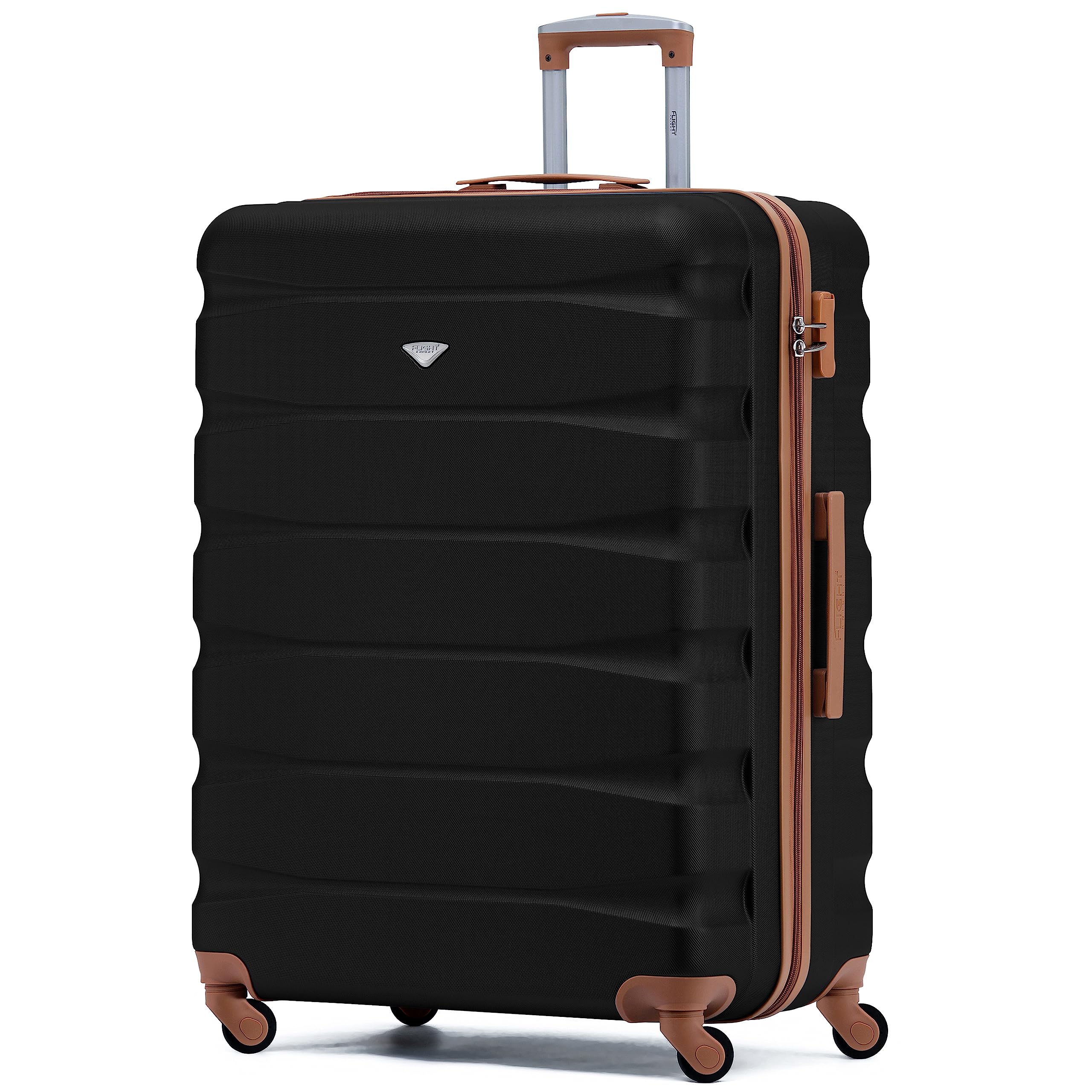 Flight Knight Set of 3 Lightweight 4 Wheel ABS Hard Case Suitcases Cabin & Hold Luggage Options Approved for Over 100 Airlines Including easyJet, British Airways, Ryanair, Jet2 & Many More