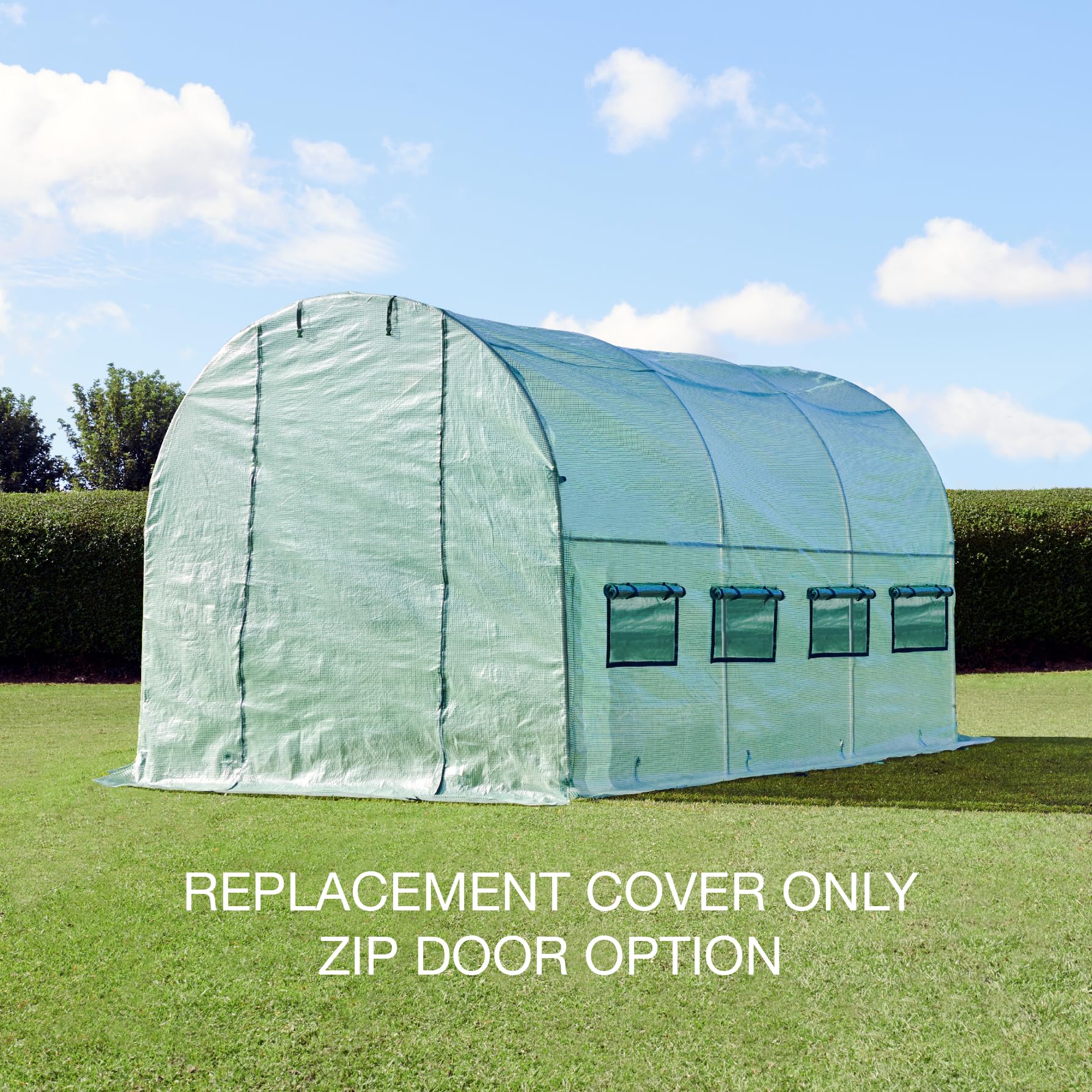 FeelGood UK PT4 Replacement 4 x 2 x 2m Cover For Polytunnel Garden Greenhouse -
