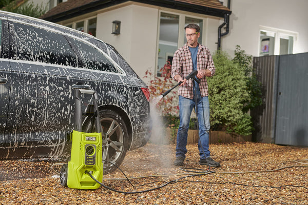 RYOBI RY110PWA 1400W 110bar Pressure Washer, Hyper Green,5133005366