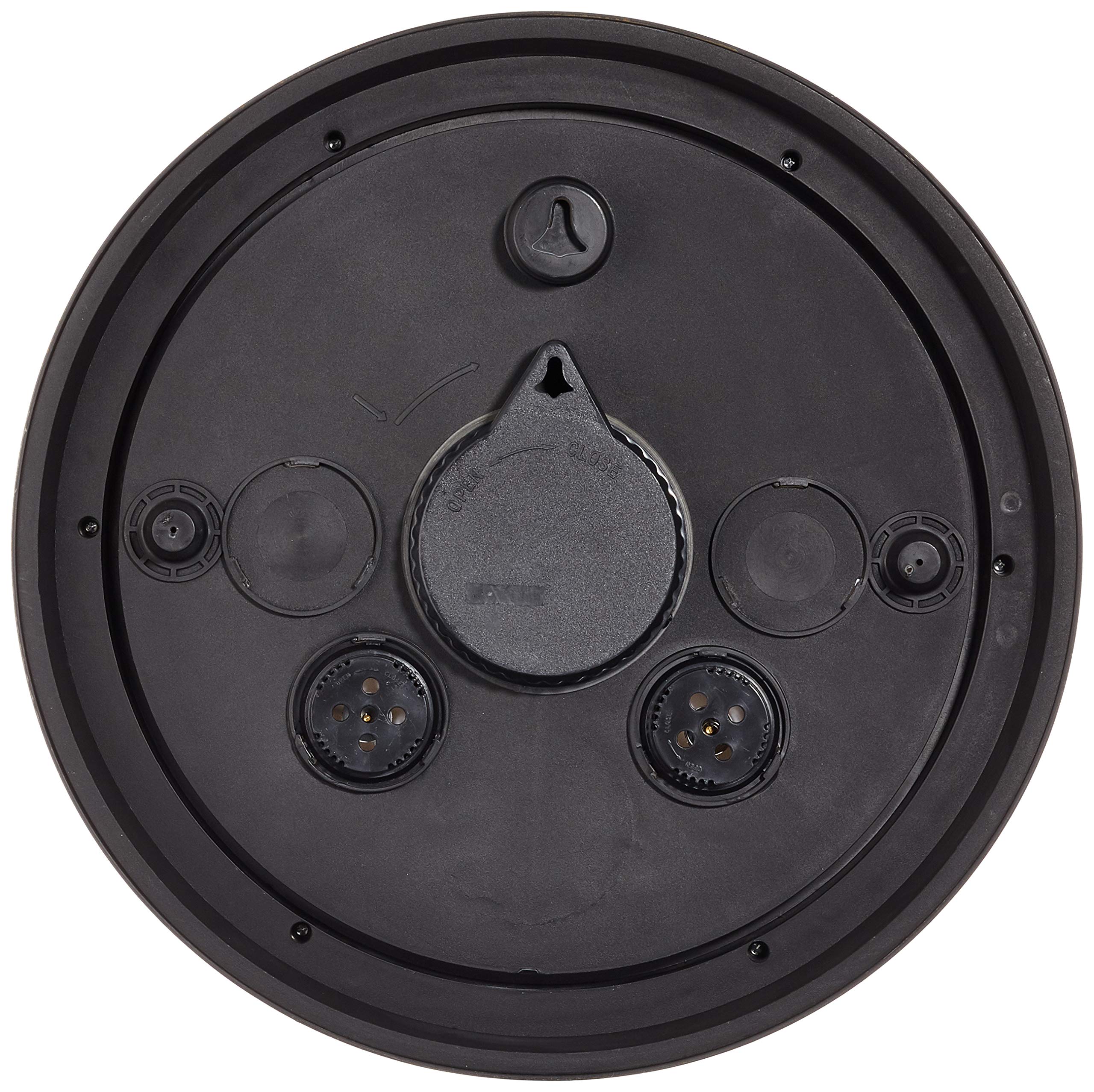 Esschert Design TF008 Gartenuhr, Plastik, Wanduhr, 38.3 x 6.1 x 38.3 cm, White