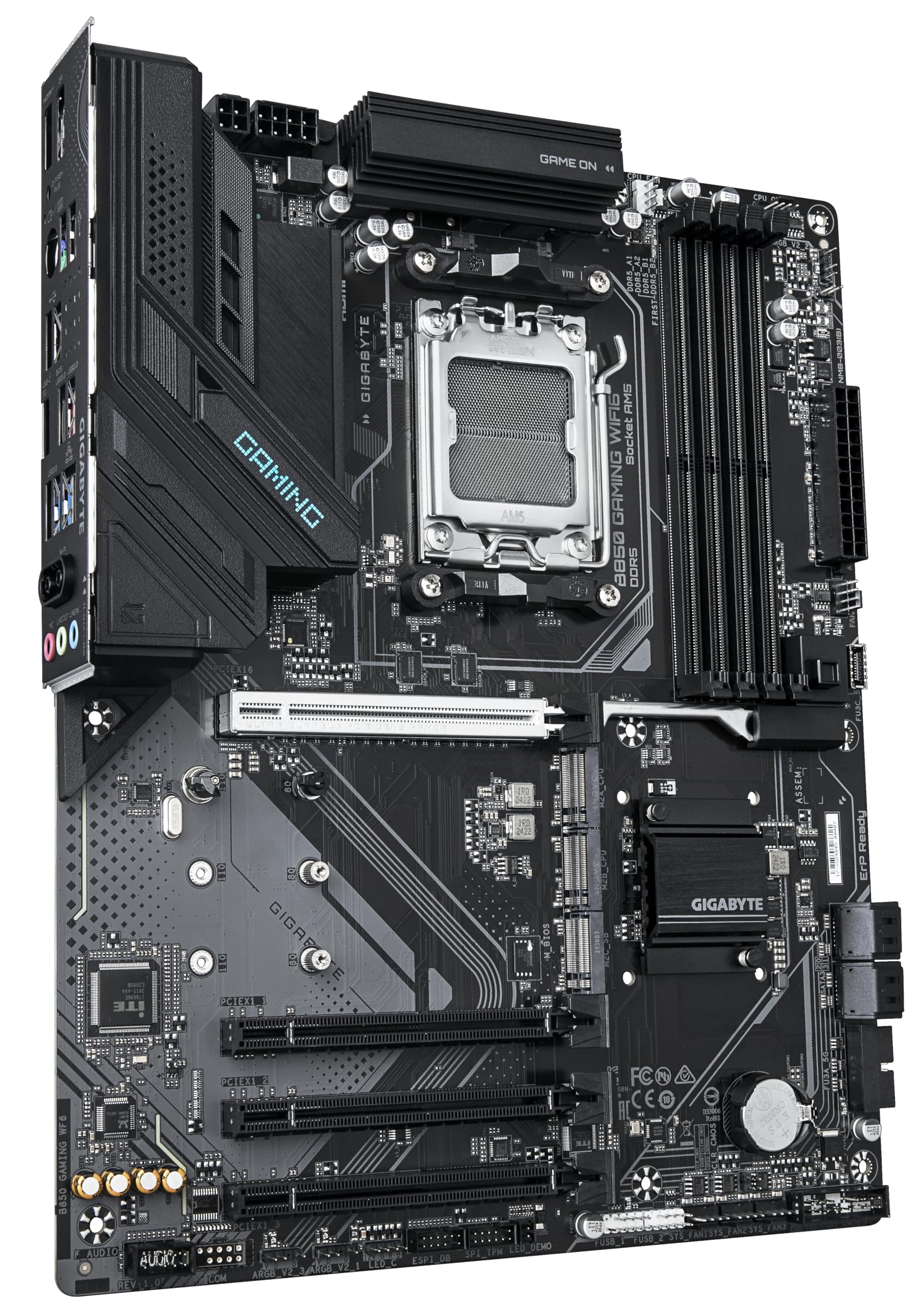 GIGABYTE B850 AORUS ELITE WIFI7 Motherboard - AMD Ryzen 9000 Series CPUs, 14+2+2 Phases Digital VRM, up to 8200MHz DDR5 (OC), 1xPCIe 5.0 + 2xPCIe 4.0 M.2, 2.5 LAN, WIFI 7, USB 3.2 Gen 2x2