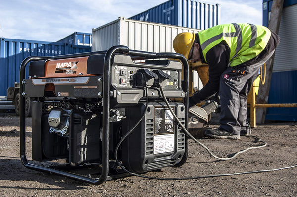 IMPAX® 3500w Inverter Open - Frame Generator, Orange/Black
