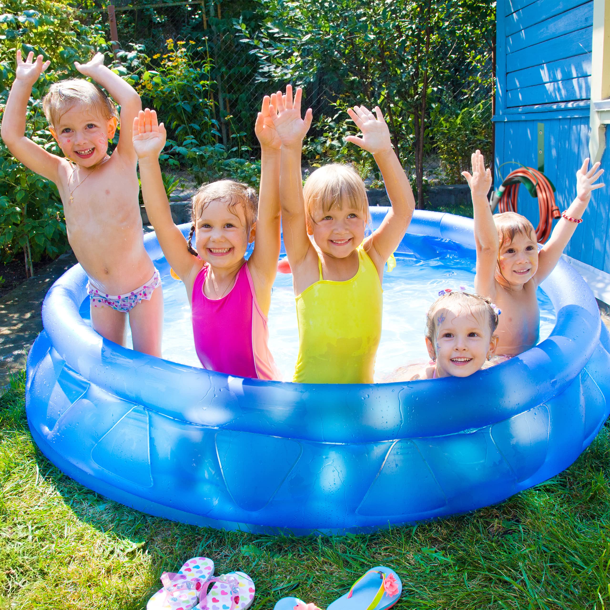 Relaxdays Wall Hose Holder, Metal, Wall Holder for 5/8 Inch (15 mm) Hoses, for 60 m Garden Hoses, Hose Hook, Green