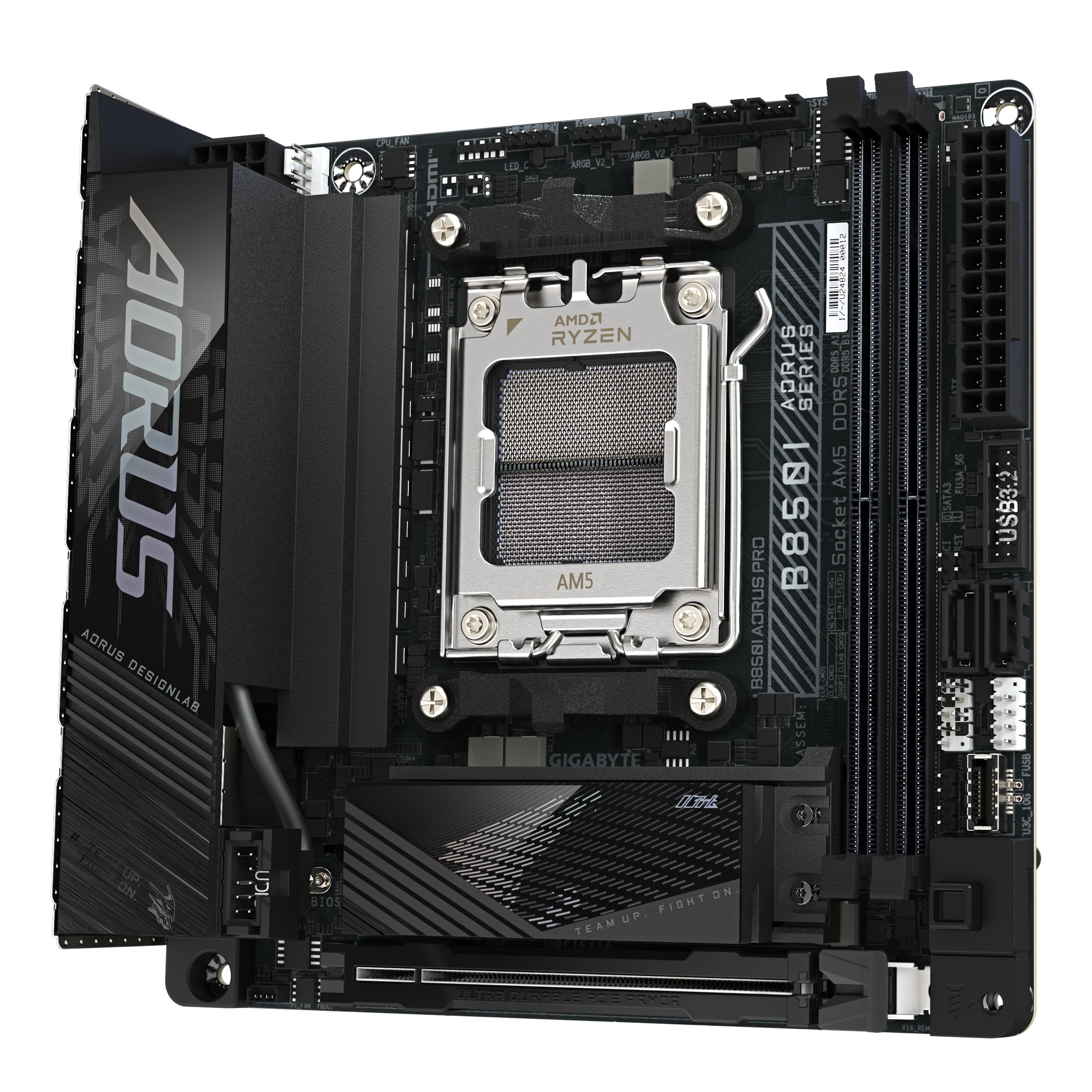 GIGABYTE B850 AORUS ELITE WIFI7 Motherboard - AMD Ryzen 9000 Series CPUs, 14+2+2 Phases Digital VRM, up to 8200MHz DDR5 (OC), 1xPCIe 5.0 + 2xPCIe 4.0 M.2, 2.5 LAN, WIFI 7, USB 3.2 Gen 2x2