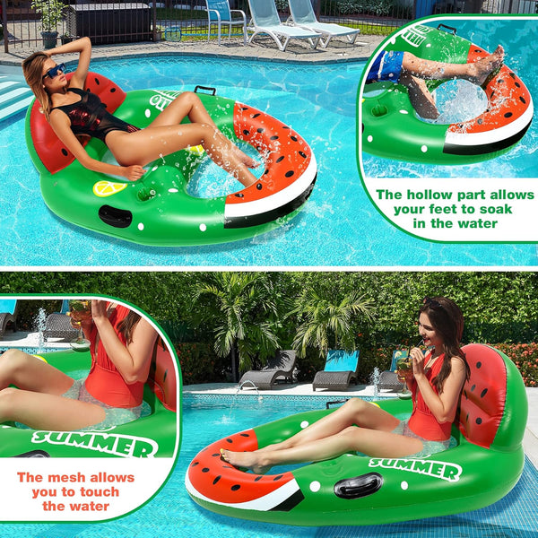 Gontence Pool Inflatable - Lilo Pool Inflatables For Kids Adults - Portable Inflatable Pool Floats - Pool Lounger with cup holder - Pool Float Pool Hammock Water Hammock (HW00649)