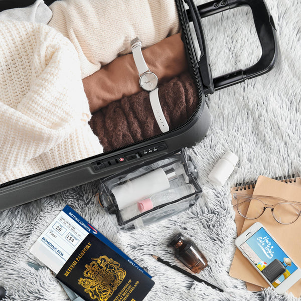 Flight Knight Premium Lightweight Suitcase - Built-in TSA Lock - 8 Spinner Wheels - ABS Hard Shell Check in Highly Durable Luggage - Medium - 67x45x26cm