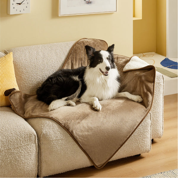 Lesure Waterproof Fleece Blanket Washable - 152x203cm Ultra Soft Grey Dog Blanket Over Sofa Bed Garden, Twin/Double Throw with Soft Plush, Fit All Season