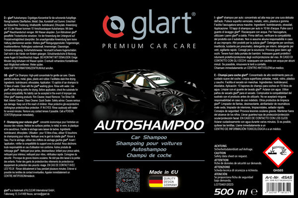 Glart Premium Invisible Car Glass Cleaner 500ml, for Windows, Rain, Glass Polish, Screen Wash