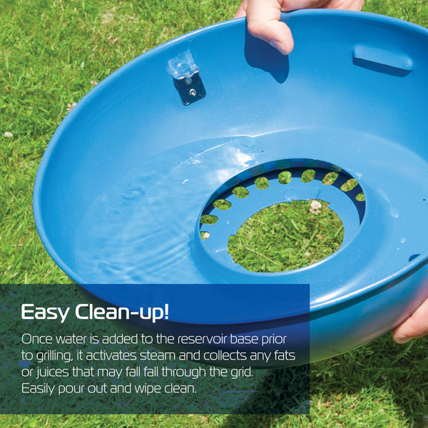 Campingaz Party Grill 400 CV, Camping Stove and Grill, All-in-One Portable Camping BBQ, with Griddle, Grid and Pan Support, Lid Doubles as Wok, Blue