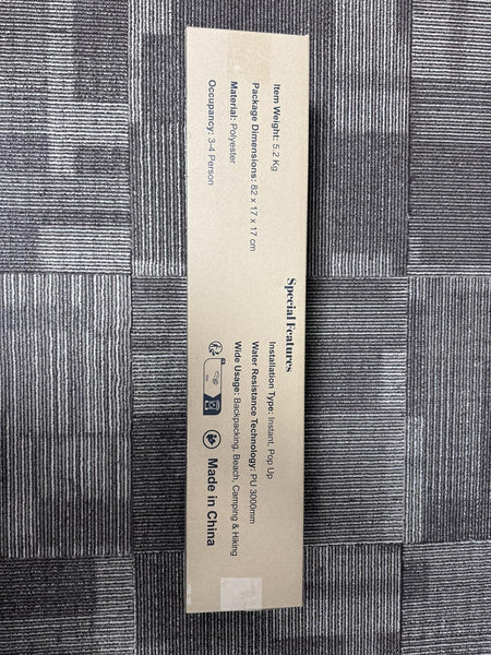 BETENST Camping Tent, Pop up Tent 3 Person Family Dome Tent Waterproof Windproof with 2 Mesh Doors, 2 Mesh Windows, Roof Skylights, 2 in 1 Double Layers, Storage Bag for Camping Hiking Backpacking