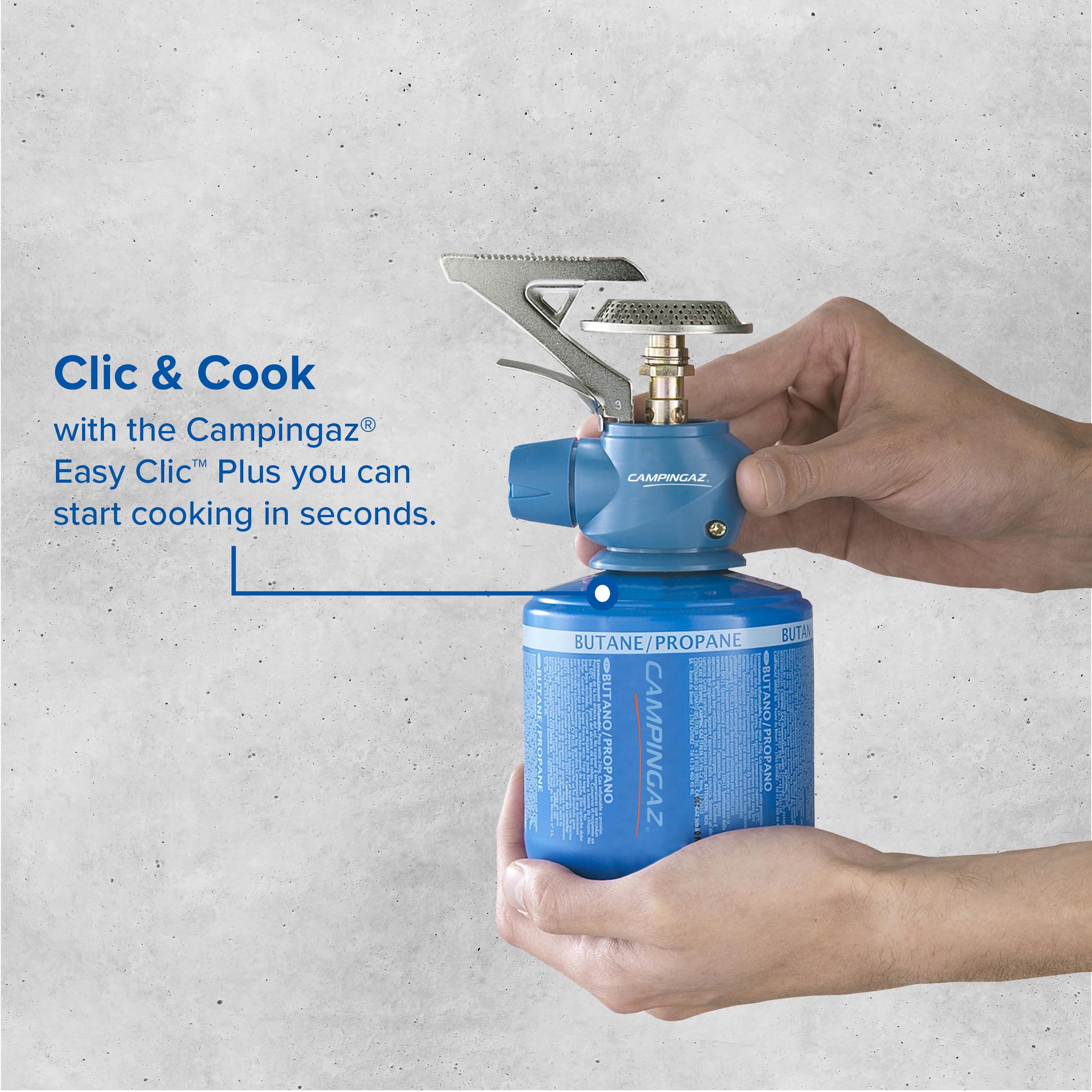 Campingaz Twister Plus Gas Stove | 1-burner camping stove for outdoor backpacking or festivals | Single burner | powerful output 2600 watts | carrybag included | runs off CV 470 gas cartridge