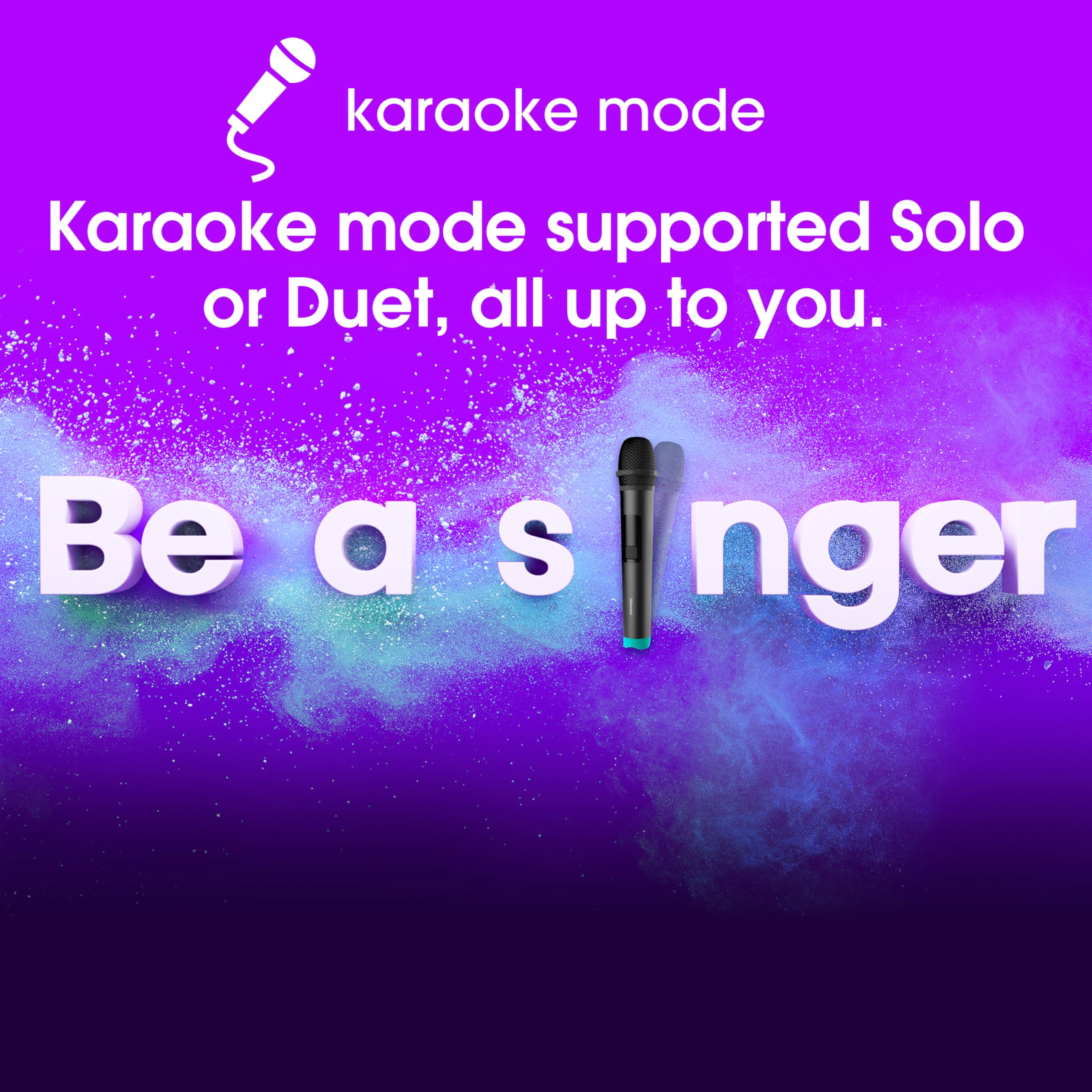 Hisense PARTY STORM, 300W Max Audio Power,15 Hrs long playtime,Karaoke Mode,Lighting effects, Wireless charge the phone, IPX4 Waterproof, Bluetooth 5.0